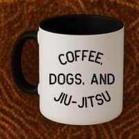 Coffee Dogs Jiu Jitsu For Bjj Jujitsu Coffee Mug thumb 2