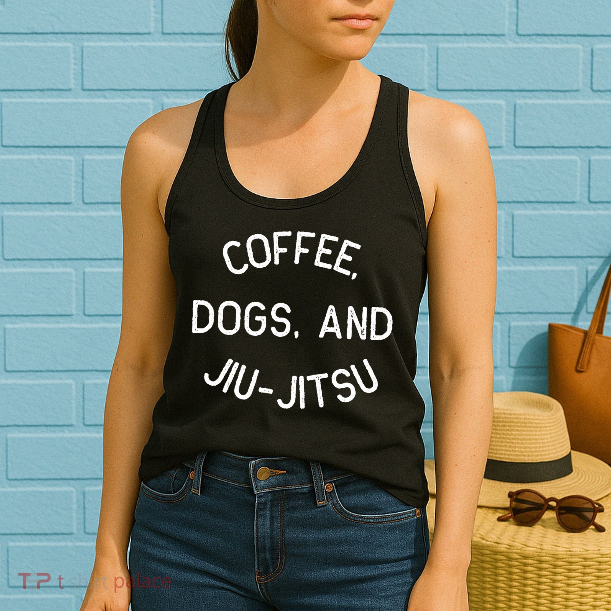 Coffee Dogs Jiu Jitsu For Bjj Jujitsu Women's Tank Top