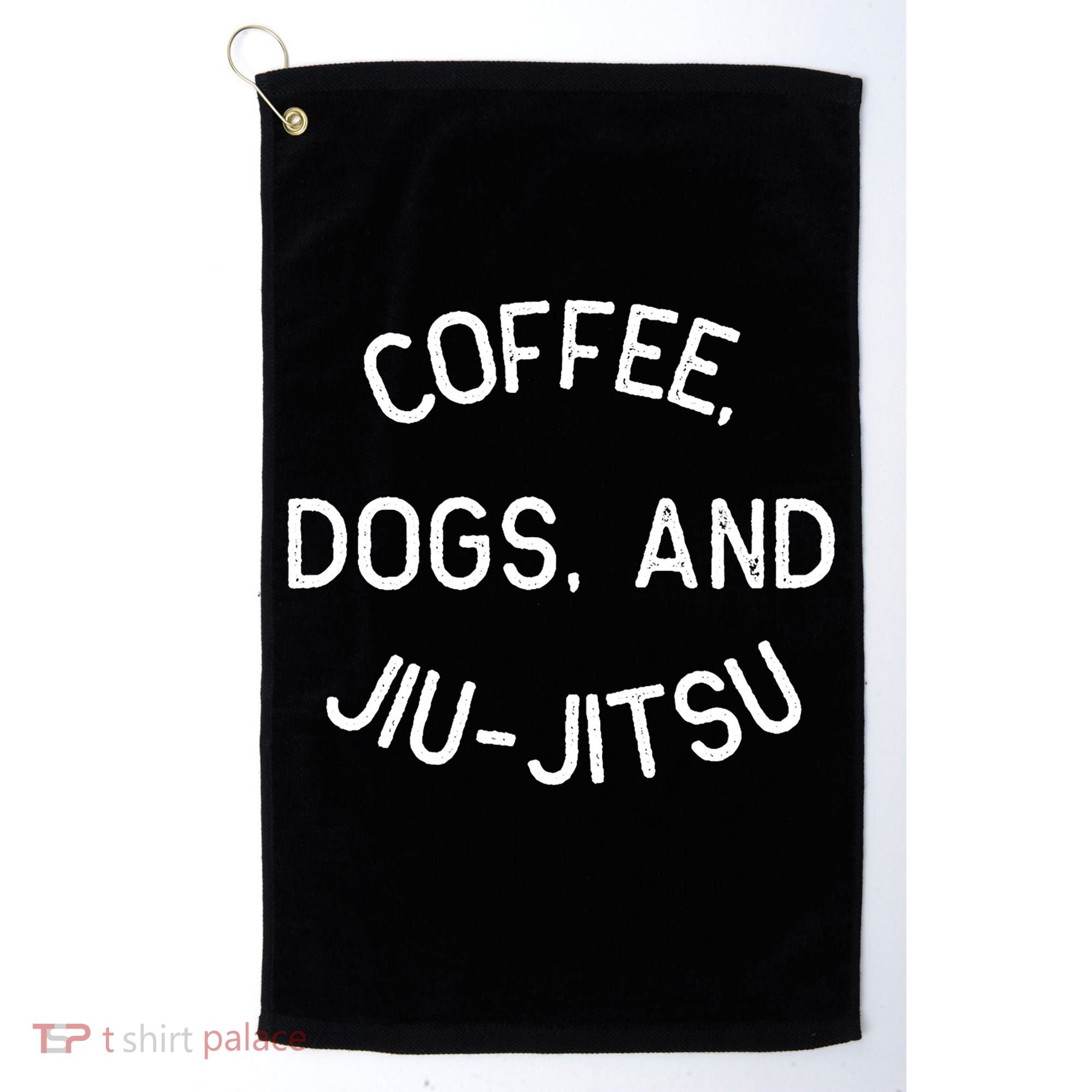 Coffee Dogs Jiu Jitsu For Bjj Jujitsu Golf Towel