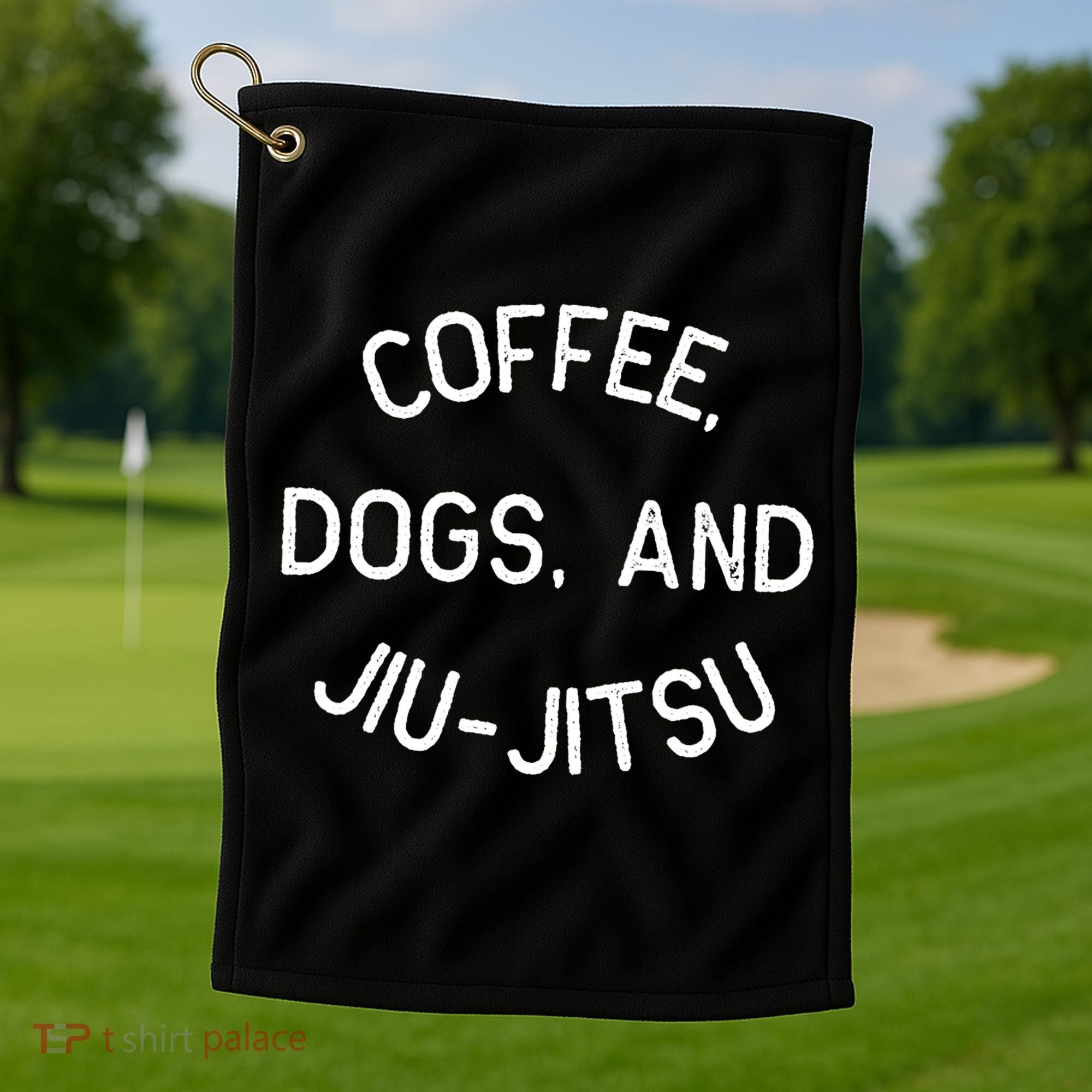 Coffee Dogs Jiu Jitsu For Bjj Jujitsu Golf Towel