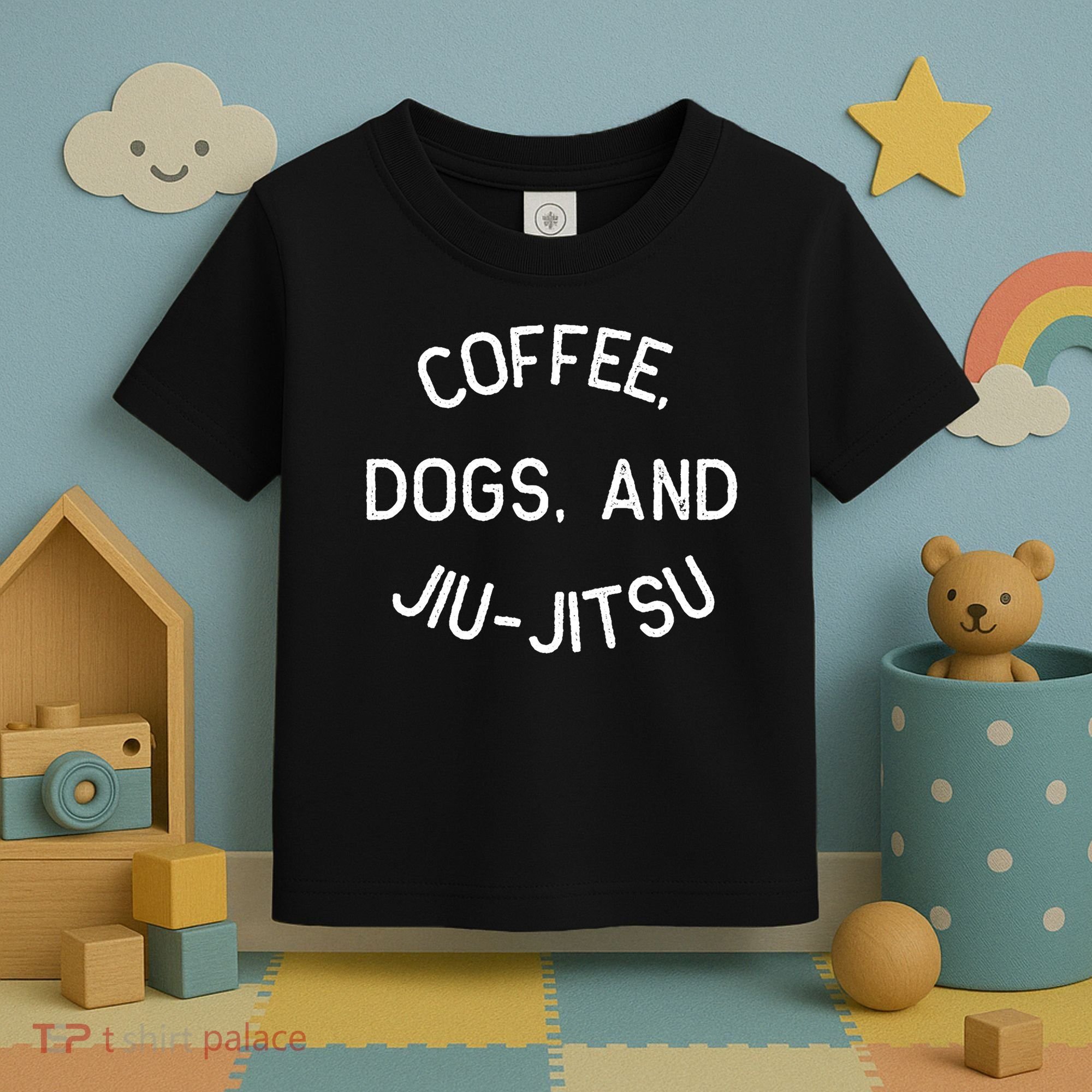 Coffee Dogs Jiu Jitsu For Bjj Jujitsu Toddler T-Shirt