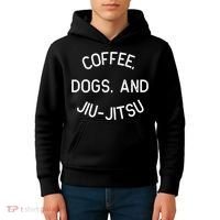 Coffee Dogs Jiu Jitsu For Bjj Jujitsu Kids Hoodie thumb 4