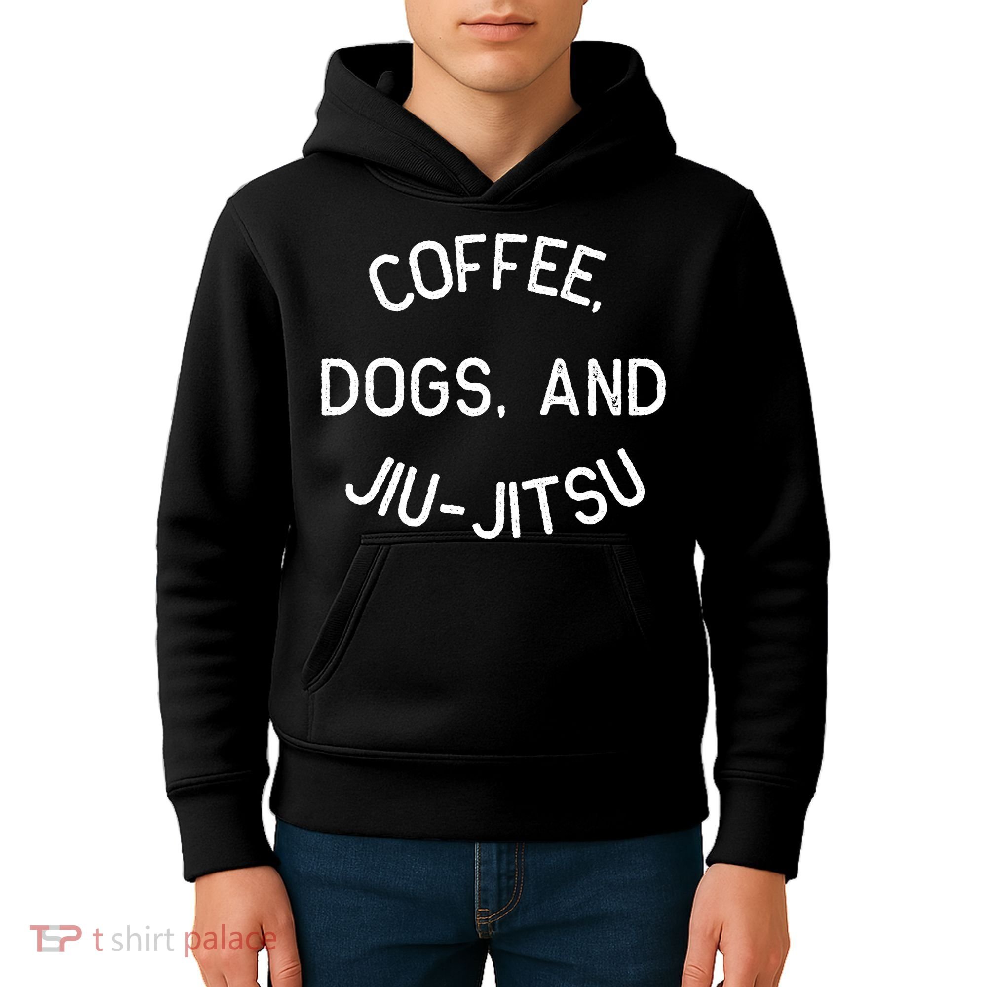 Coffee Dogs Jiu Jitsu For Bjj Jujitsu Kids Hoodie