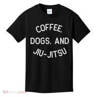 Coffee Dogs Jiu Jitsu For Bjj Jujitsu Kids T-Shirt thumb 0