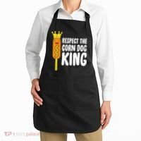 Corn Dog King Funny Costume Respect The Corn Dog King Apron thumb 2