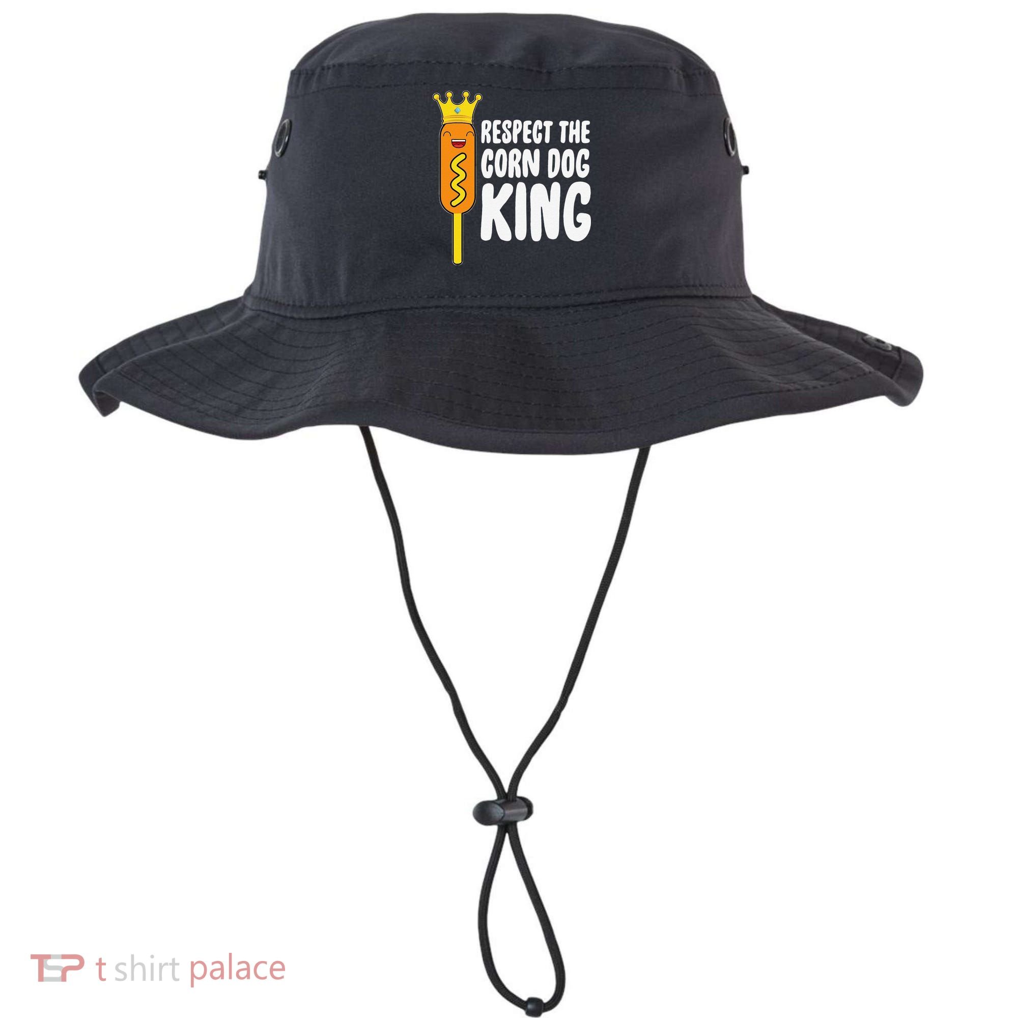 Corn Dog King Funny Costume Respect The Corn Dog King Bucket Hat