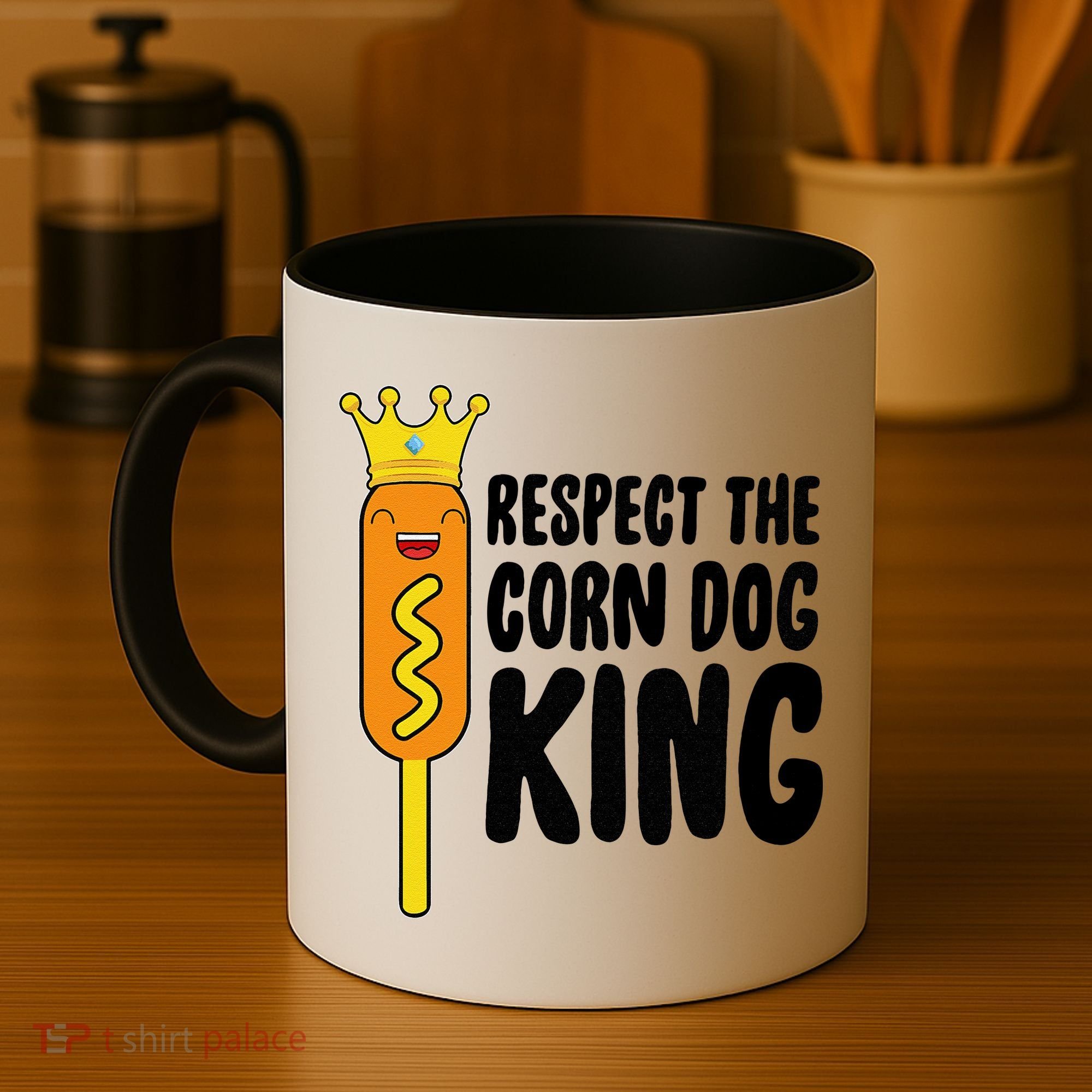 Corn Dog King Funny Costume Respect The Corn Dog King Coffee Mug