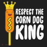 Corn Dog King Funny Costume Respect The Corn Dog King Beanie thumb 2