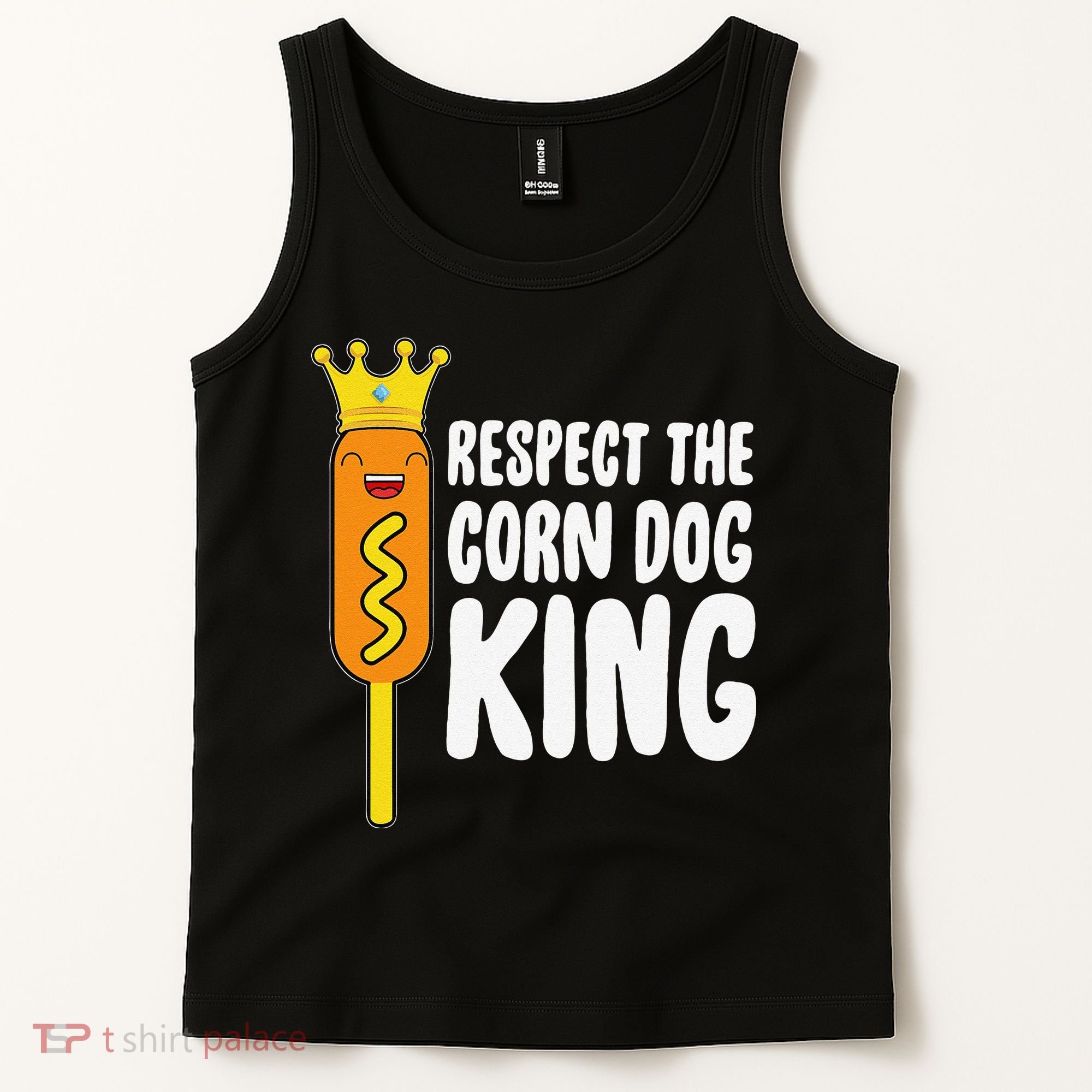 Corn Dog King Funny Costume Respect The Corn Dog King Tank Top