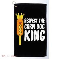 Corn Dog King Funny Costume Respect The Corn Dog King Golf Towel thumb 0