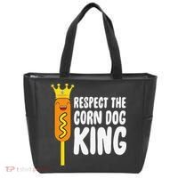 Corn Dog King Funny Costume Respect The Corn Dog King Tote Bag thumb 0
