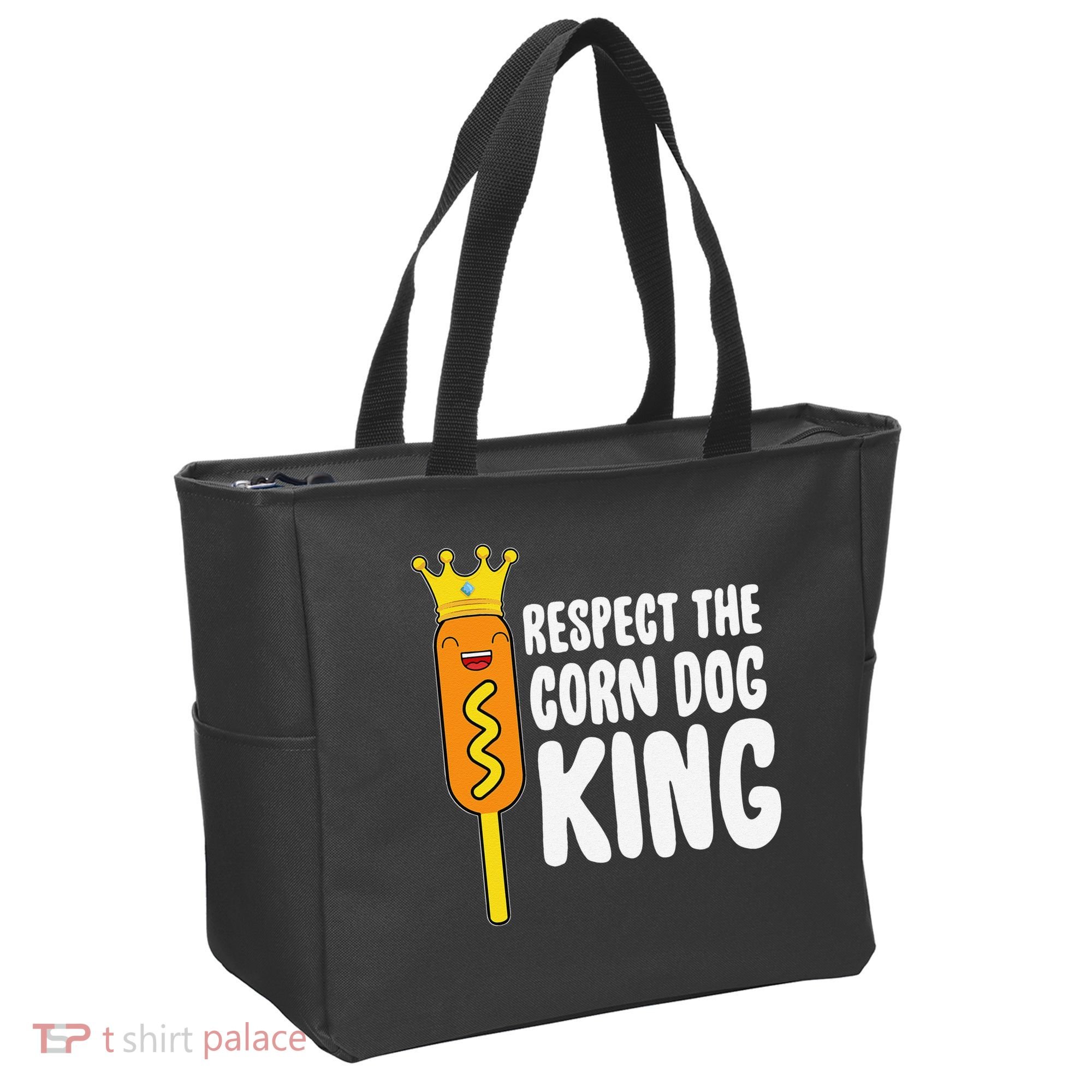 Corn Dog King Funny Costume Respect The Corn Dog King Tote Bag