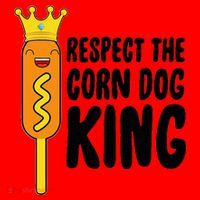 Corn Dog King Funny Costume Respect The Corn Dog King Santa Hat thumb 1
