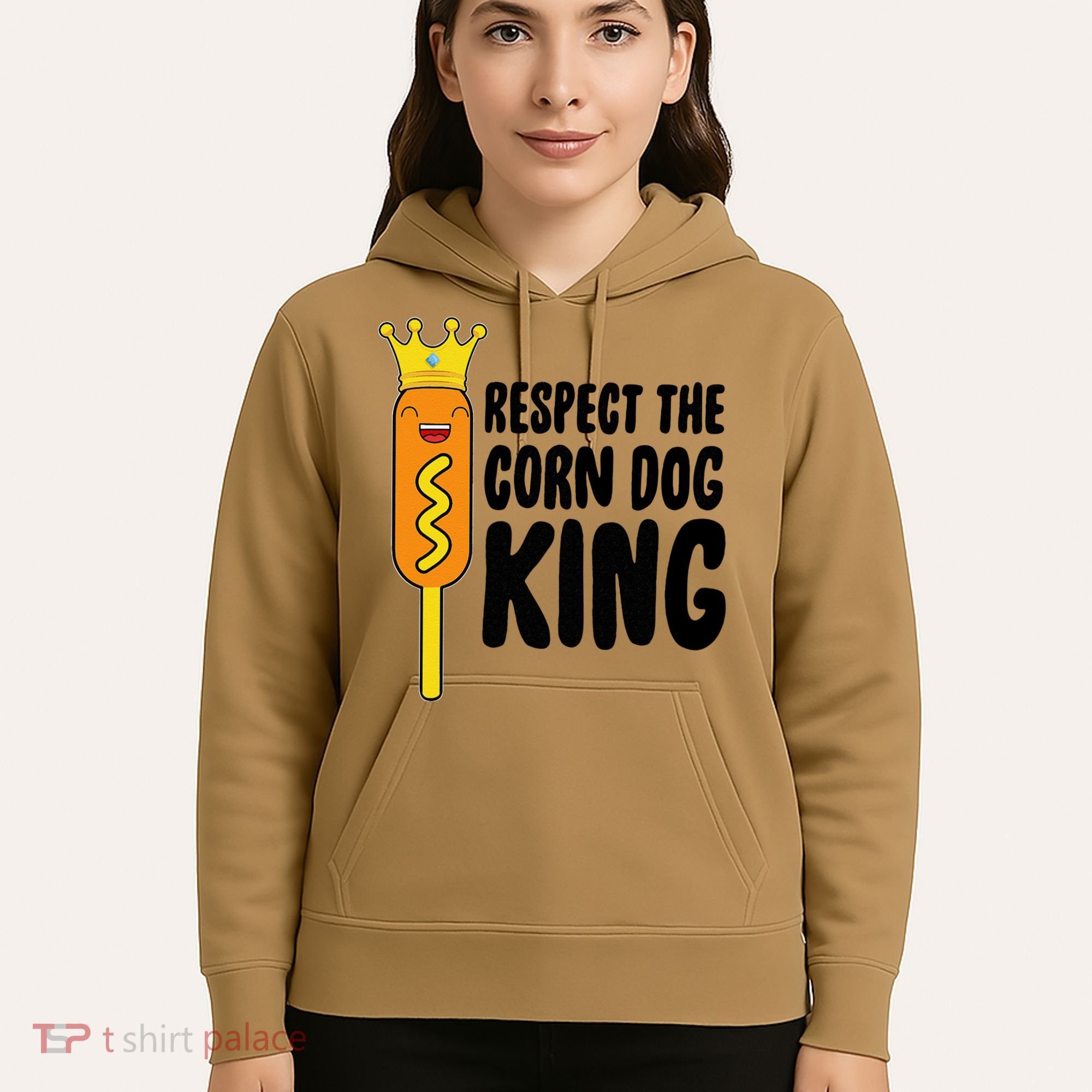 Corn Dog King Funny Costume Respect The Corn Dog King Hoodie