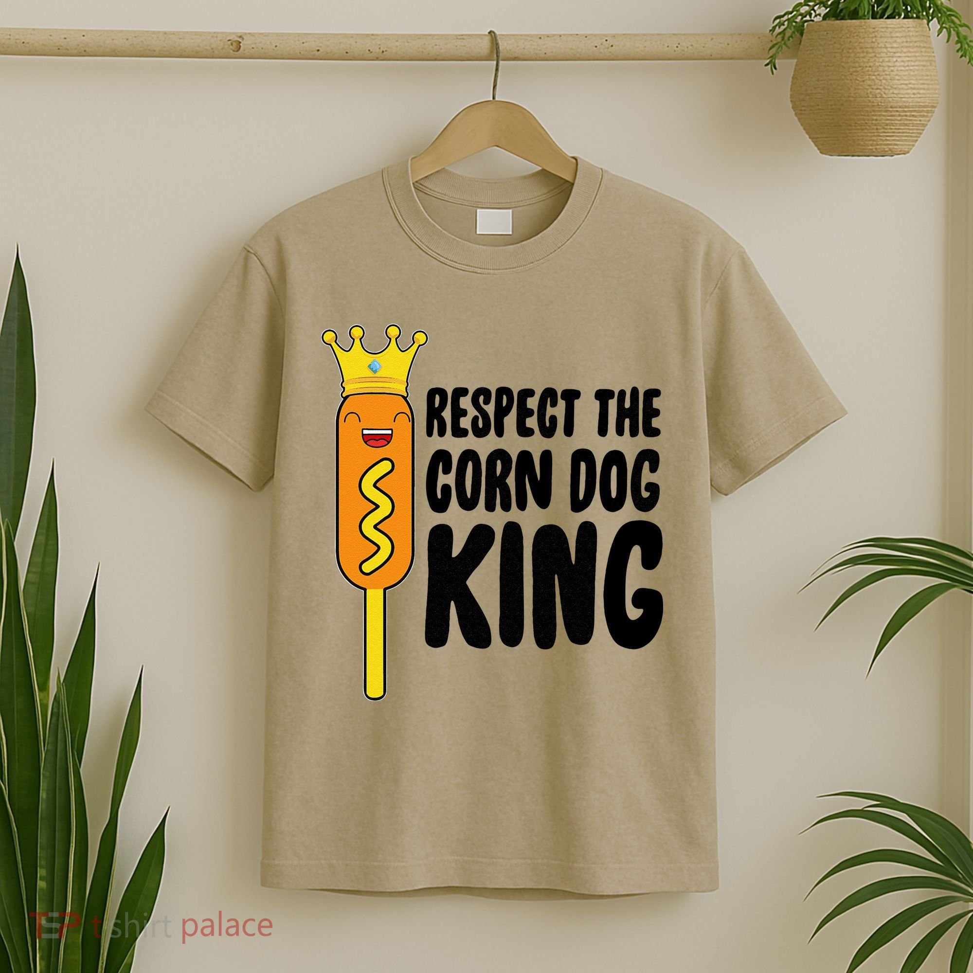Corn Dog King Funny Costume Respect The Corn Dog King T-Shirt