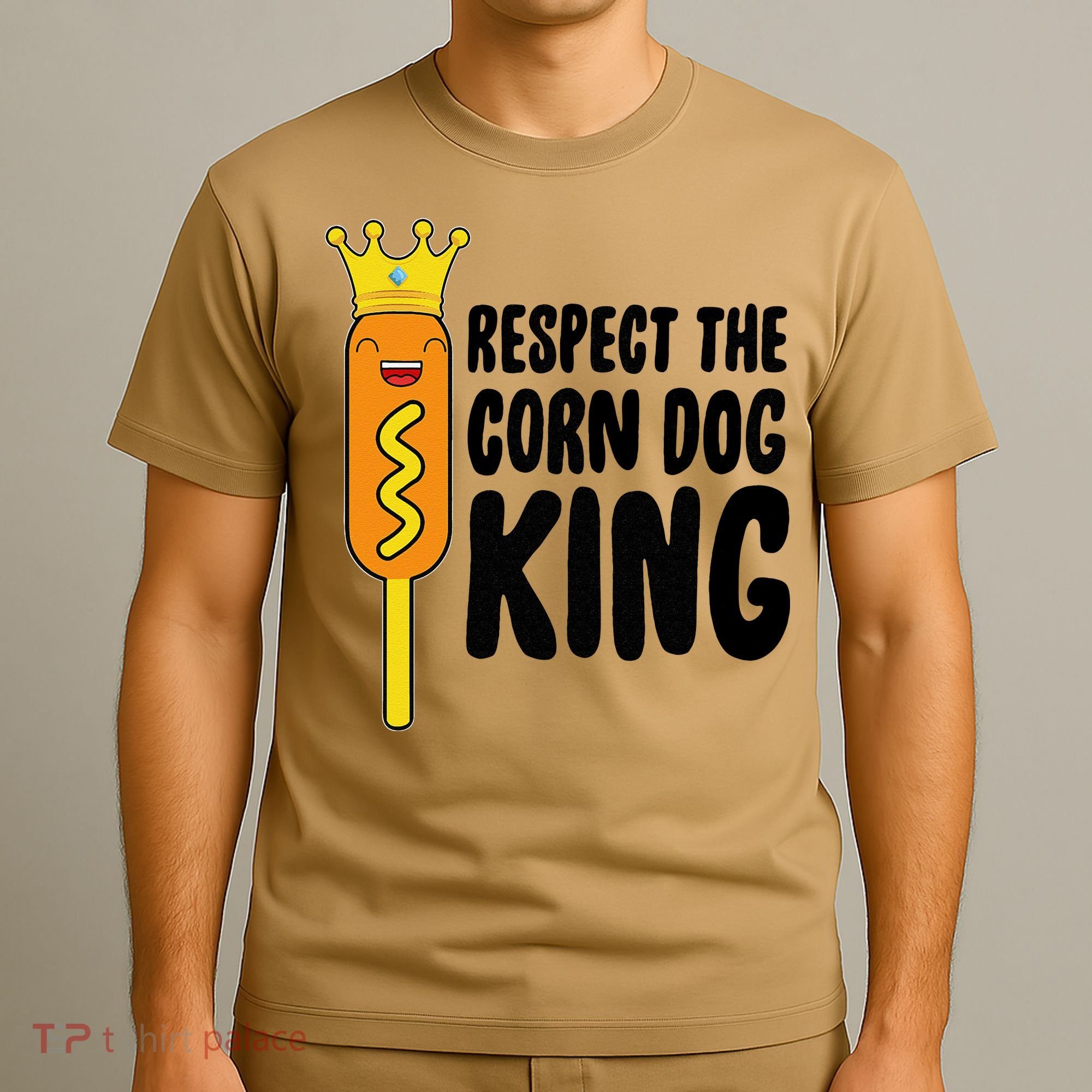 Corn Dog King Funny Costume Respect The Corn Dog King T-Shirt