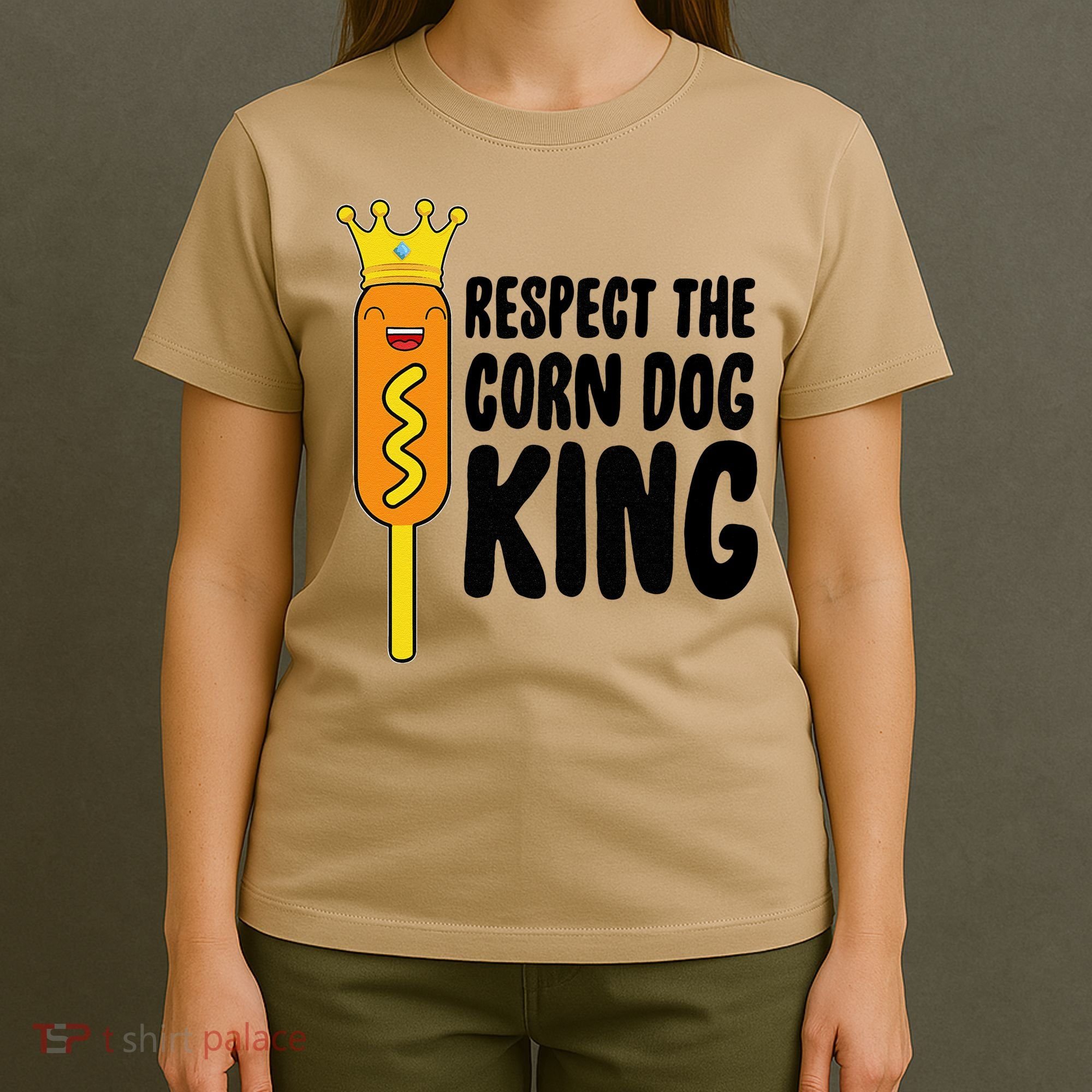 Corn Dog King Funny Costume Respect The Corn Dog King T-Shirt