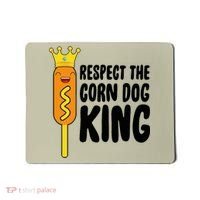 Corn Dog King Funny Costume Respect The Corn Dog King Mousepad thumb 0