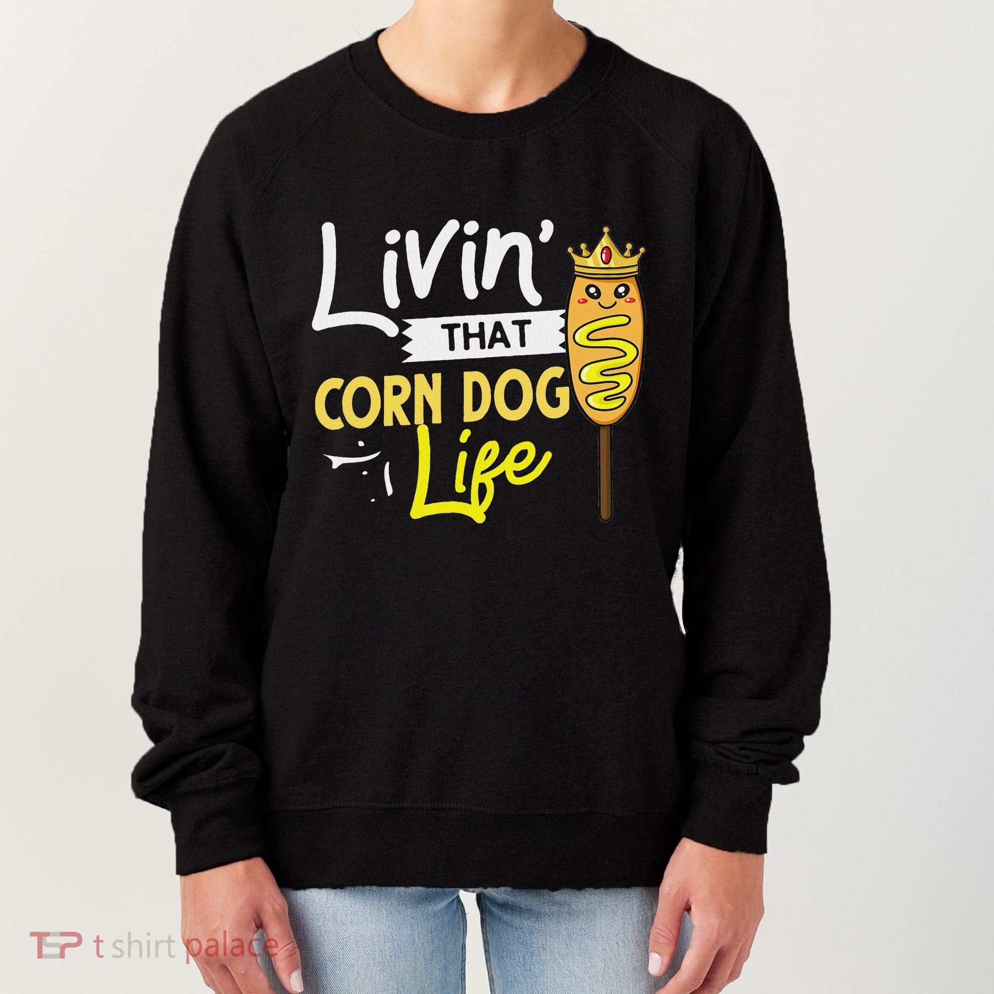 Corn Dog Korean Mini Cheese Vegan Women's Sweatshirt