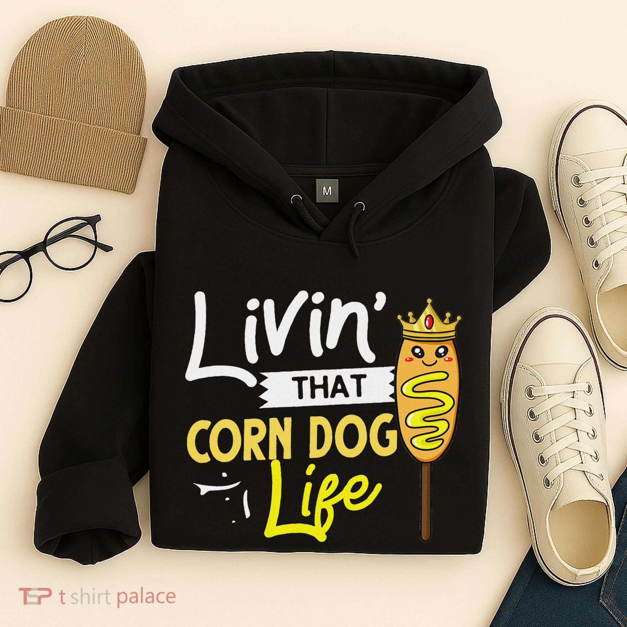 Corn Dog Korean Mini Cheese Vegan Hoodie