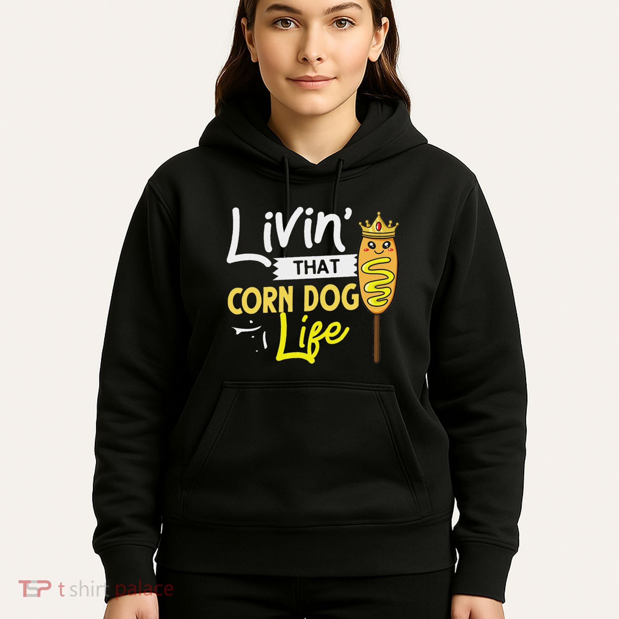 Corn Dog Korean Mini Cheese Vegan Hoodie