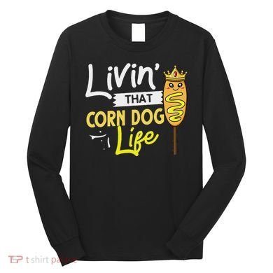 Corn Dog Korean Mini Cheese Vegan Long Sleeve Shirt