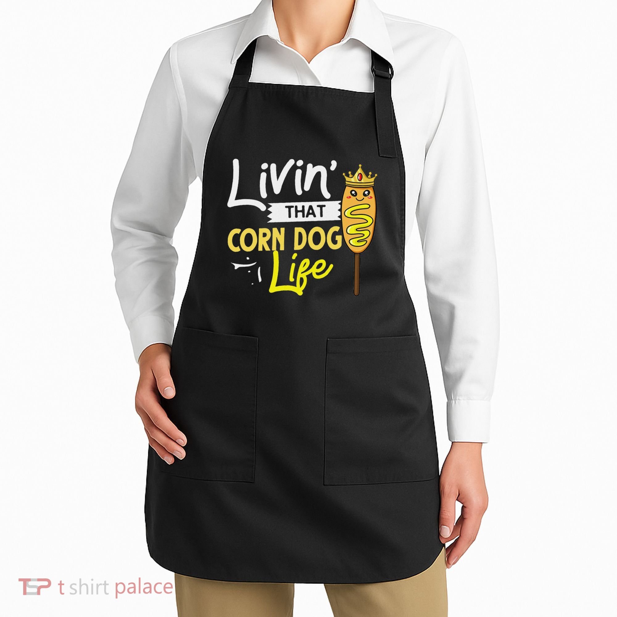 Corn Dog Korean Mini Cheese Vegan Apron