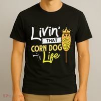 Corn Dog Korean Mini Cheese Vegan T-Shirt thumb 3