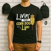 Corn Dog Korean Mini Cheese Vegan T-Shirt thumb 6
