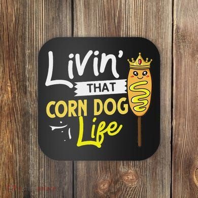 Corn Dog Korean Mini Cheese Vegan Coaster