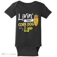 Corn Dog Korean Mini Cheese Vegan Baby Bodysuit thumb 0