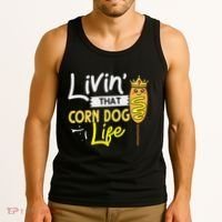 Corn Dog Korean Mini Cheese Vegan Tank Top thumb 3