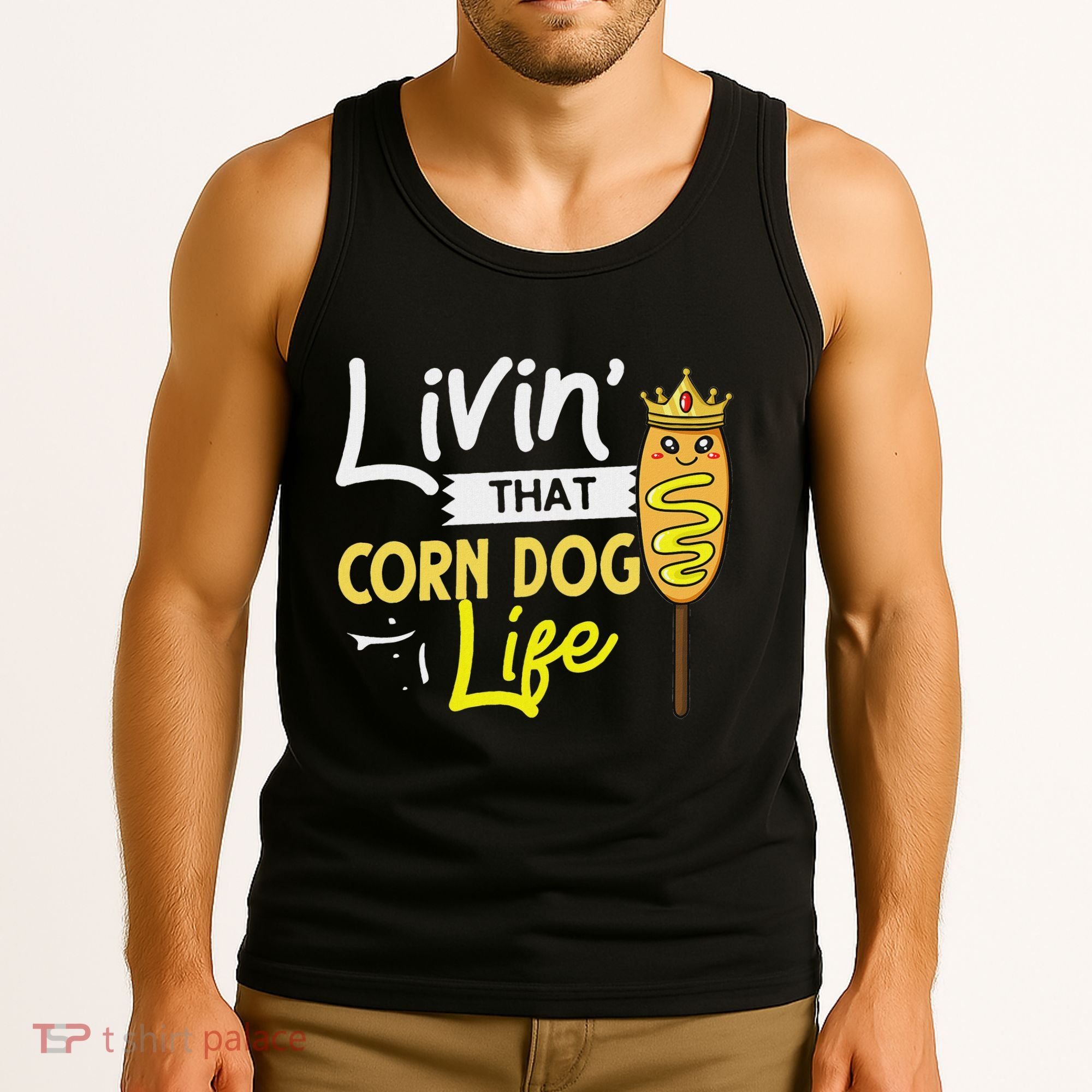 Corn Dog Korean Mini Cheese Vegan Tank Top