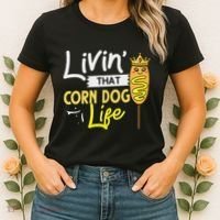 Corn Dog Korean Mini Cheese Vegan Women's T-Shirt thumb 2