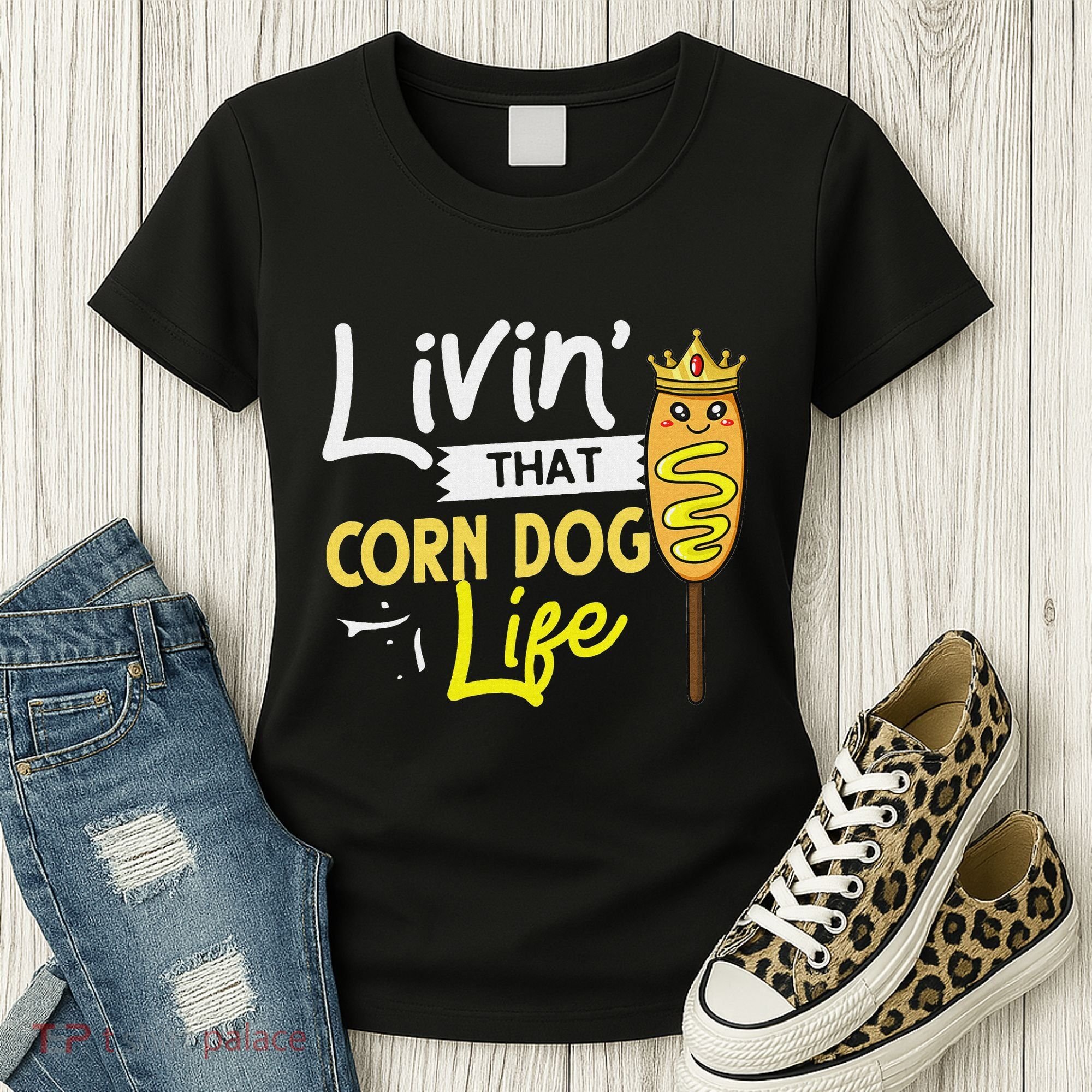 Corn Dog Korean Mini Cheese Vegan Women's T-Shirt