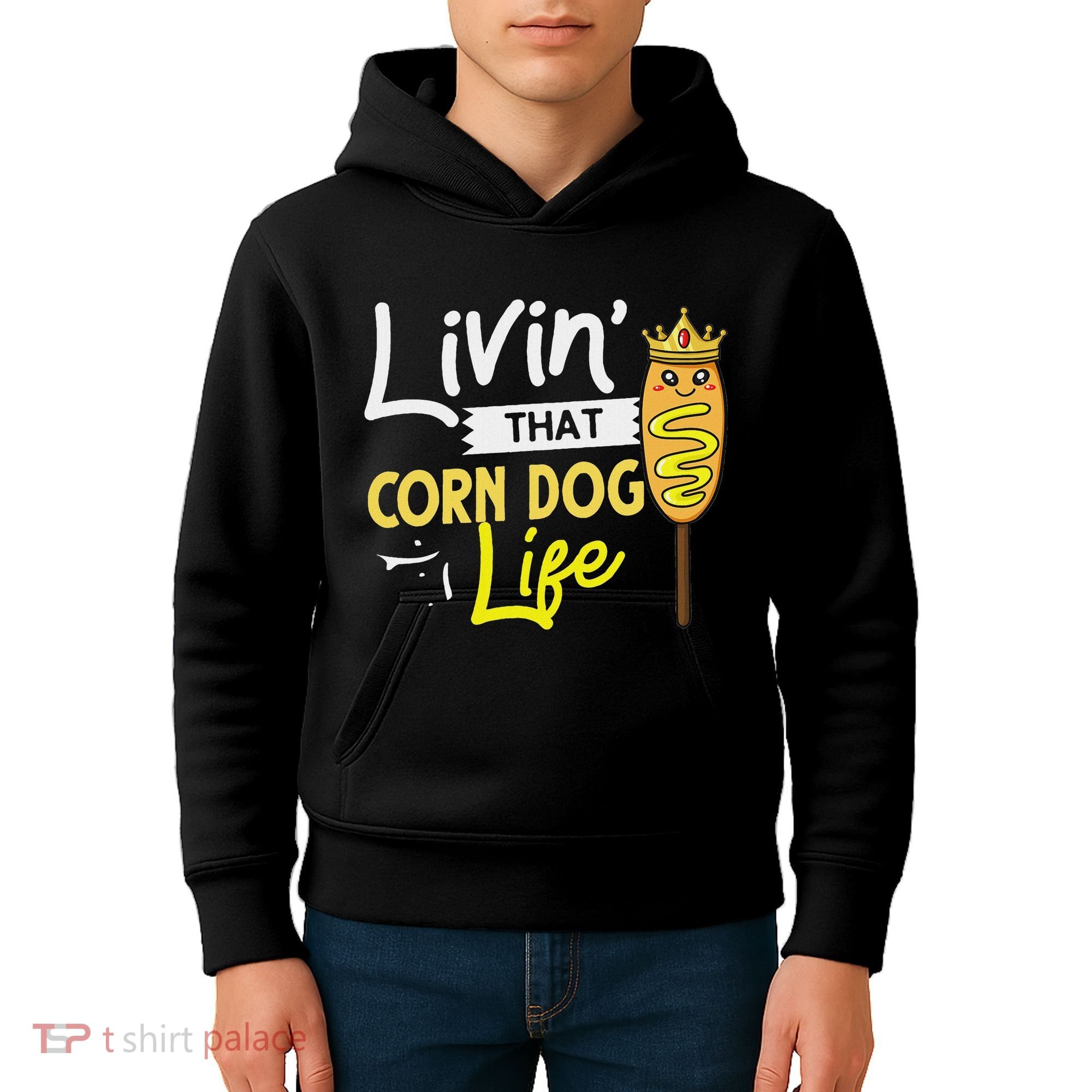 Corn Dog Korean Mini Cheese Vegan Kids Hoodie
