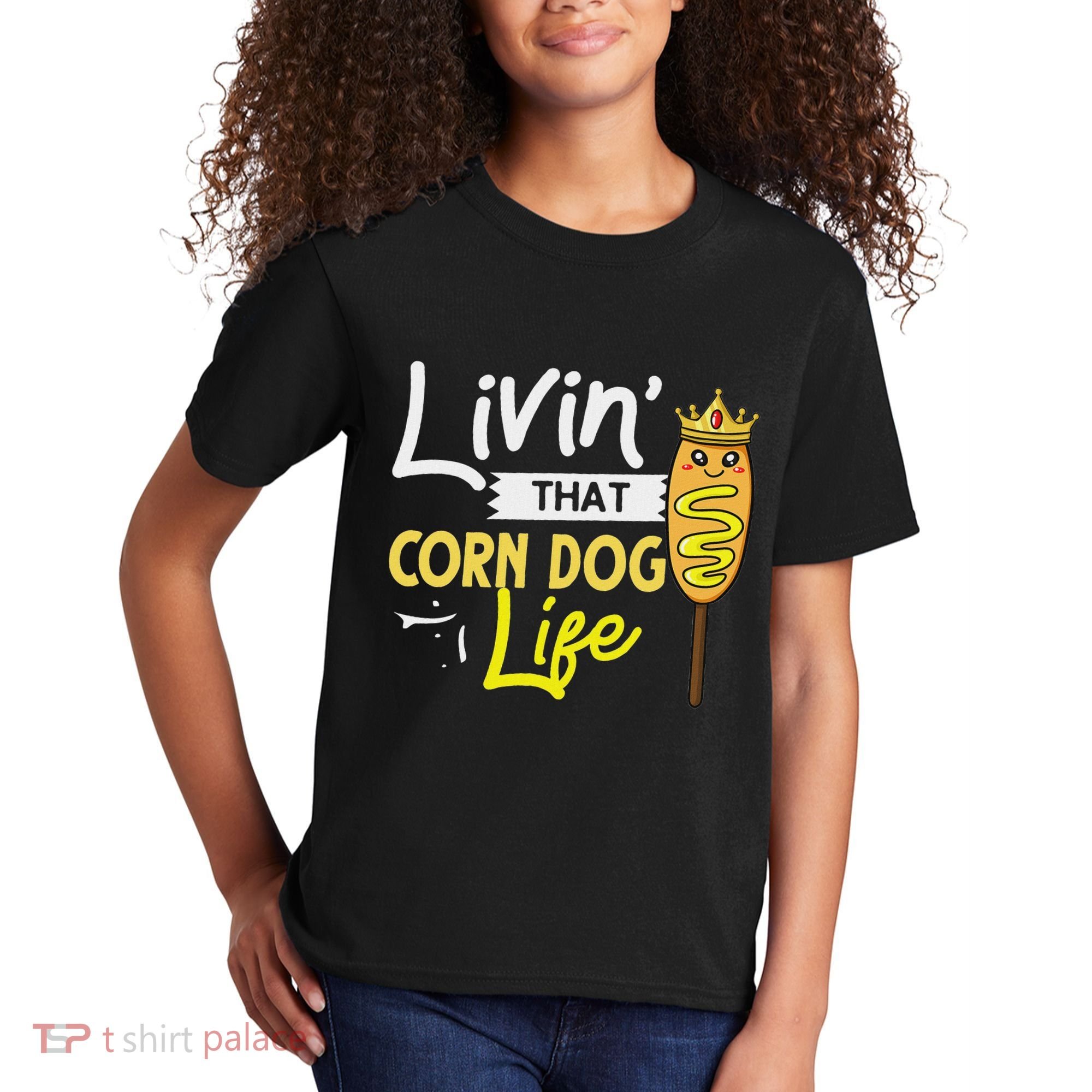 Corn Dog Korean Mini Cheese Vegan Kids T-Shirt