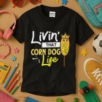 Corn Dog Korean Mini Cheese Vegan Kids T-Shirt thumb 3