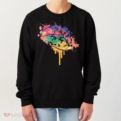 Colorful Drip Lips Women's Sweatshirt