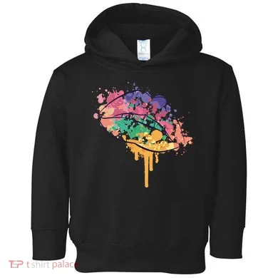 Colorful Drip Lips Toddler Hoodie