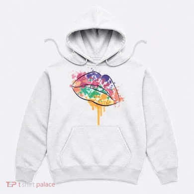 Colorful Drip Lips Hoodie