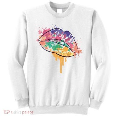 Colorful Drip Lips Sweatshirt