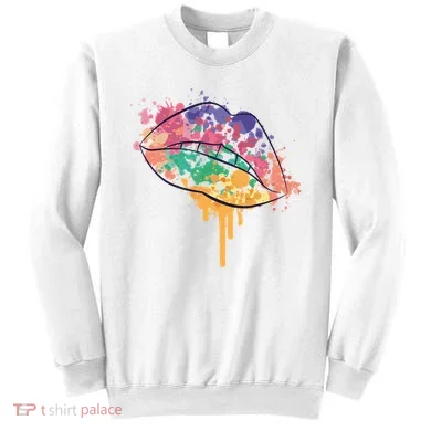 Colorful Drip Lips Sweatshirt