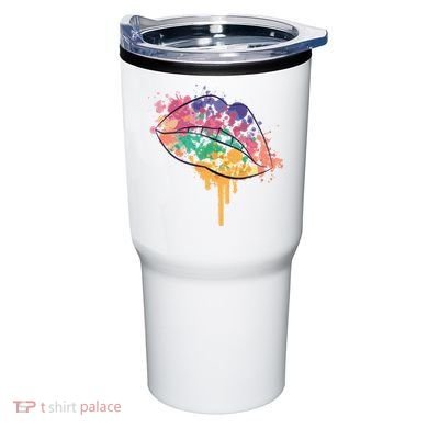 Colorful Drip Lips Tumbler