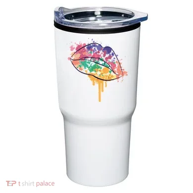 Colorful Drip Lips Tumbler
