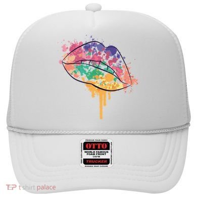 Colorful Drip Lips Hat