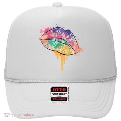 Colorful Drip Lips Hat