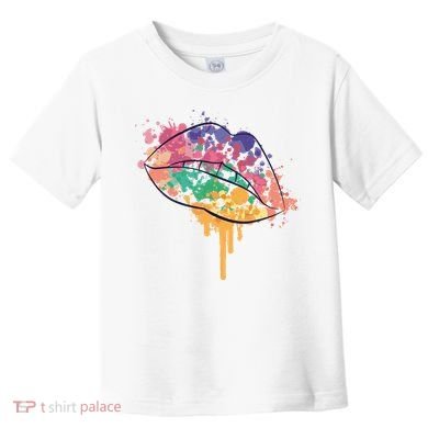 Colorful Drip Lips Toddler T-Shirt