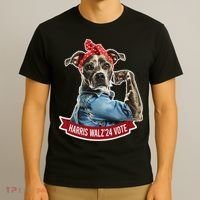 Childless Dog Lady Kamala Harris Tim Walz Vote Election T-Shirt thumb 3