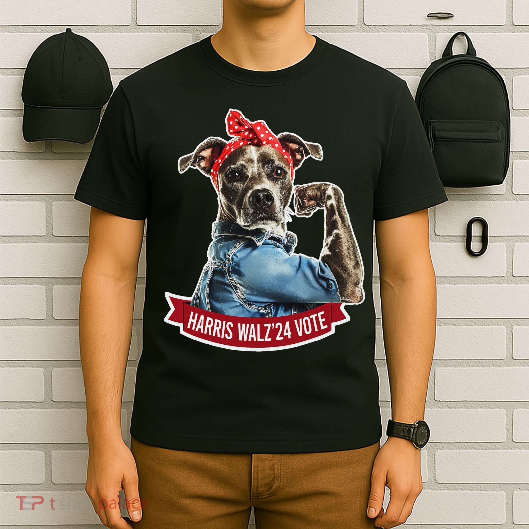 Childless Dog Lady Kamala Harris Tim Walz Vote Election T-Shirt